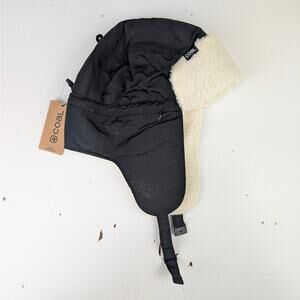 COAL The Wilcox Unisex Adult Black Trapper Cap Hat One Size